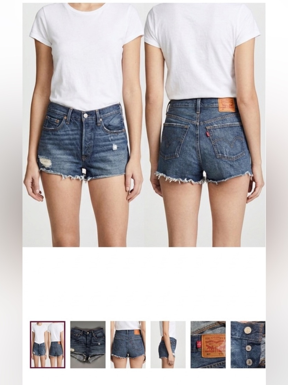 Big E Levi's women’s 501 shorts Sz W28